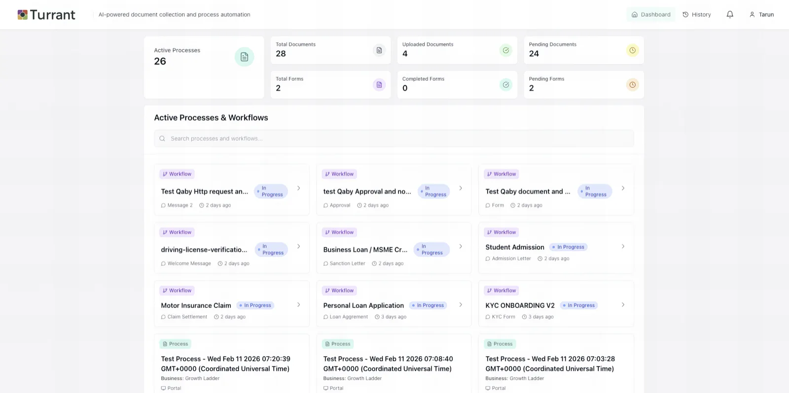 Collect Step — Customer Portal